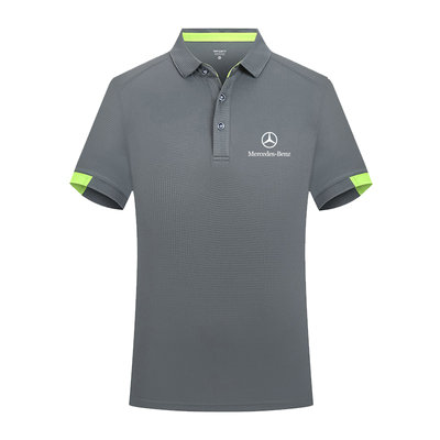 Polo Mercedes Benz Séchage Rapide pour Homme 2023 T-Shirts Manches Courtes